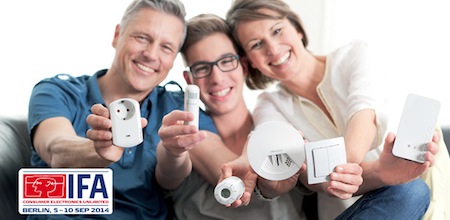 Auf der IFA 2014 findet die Premiere von devolo Home Control und Gigabit-Powerline statt. Auf der IFA 2014 findet die Premiere von devolo Home Control und Gigabit-Powerline statt.