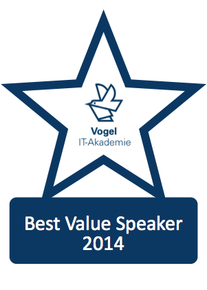 Bernd Hoeck wird als Best Value Speaker ausgezeichnet Bernd Hoeck wird als Best Value Speaker ausgezeichnet