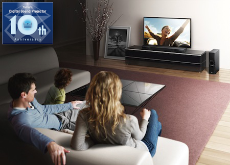 Mit dem YSP-2500 krönt Yamaha 10 Jahre Entwicklung im Bereich Digital Sound Projectors. Mit dem YSP-2500 krönt Yamaha 10 Jahre Entwicklung im Bereich Digital Sound Projectors.