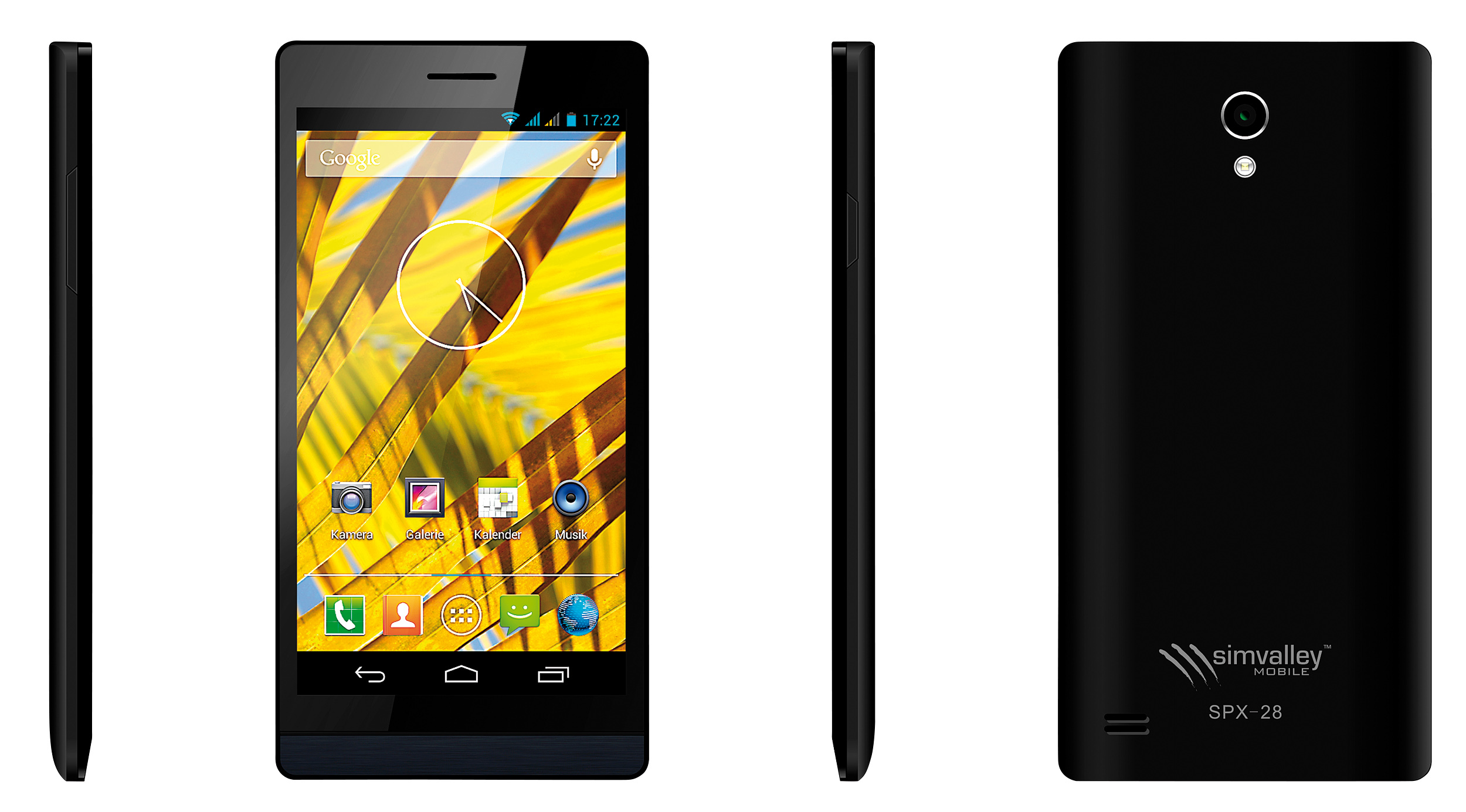 simvalley MOBILE Dual-SIM-Smartphone SPX-28 QuadCore 5.0, Android 4.2, www.pearl.de simvalley MOBILE Dual-SIM-Smartphone SPX-28 QuadCore 5.0, Android 4.2, www.pearl.de