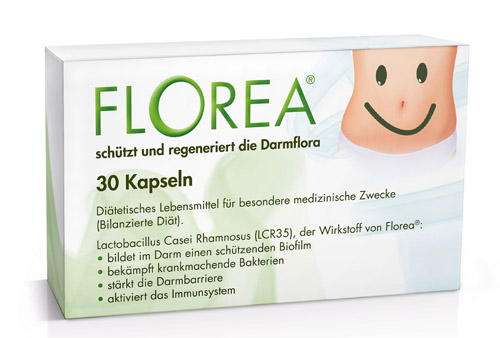 Das Probiotikum Florea®schützt und regeneriert die Darmflora. Das Probiotikum Florea®schützt und regeneriert die Darmflora.