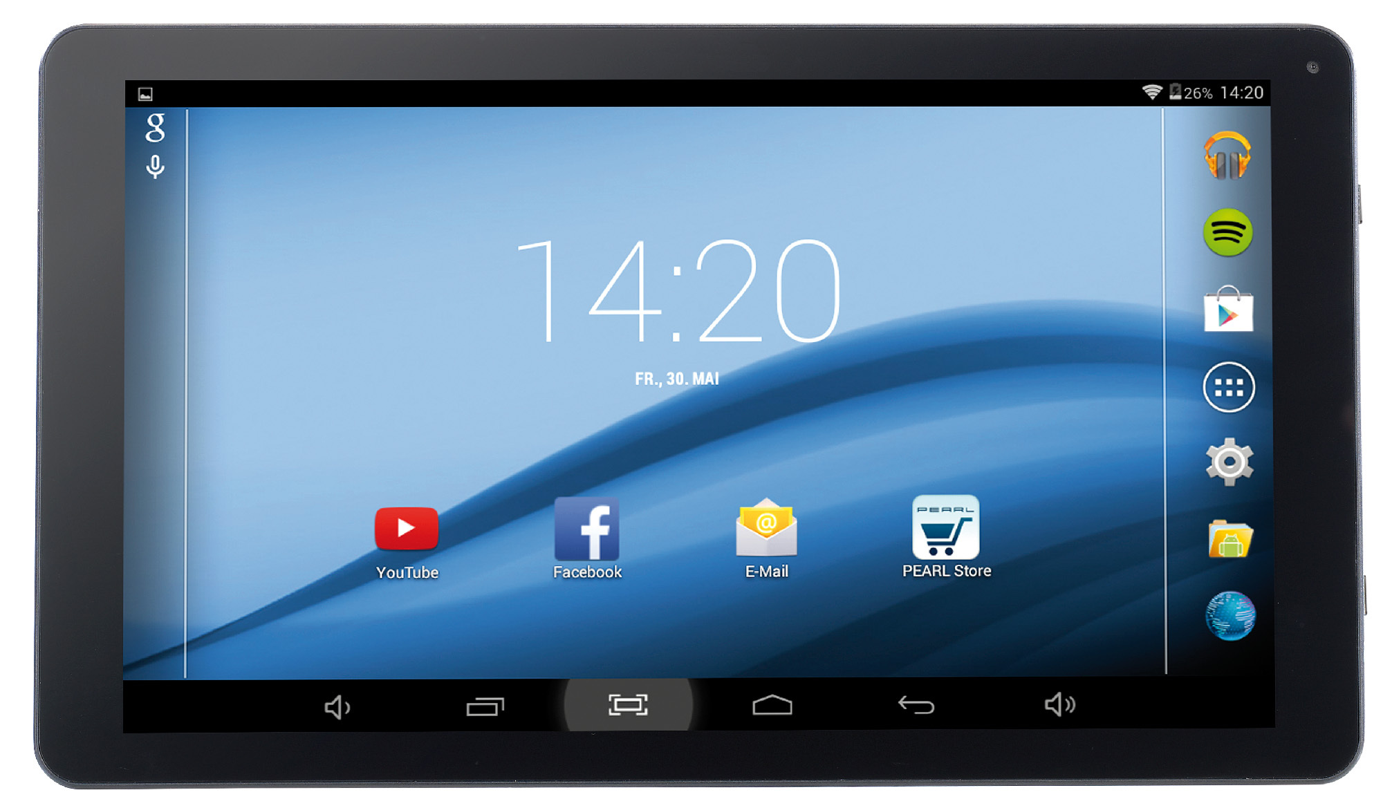 Touchlet 10.1-Tablet-PC XA100 mit Bluetooth 4.0 und Android 4.4, www.pearl.de