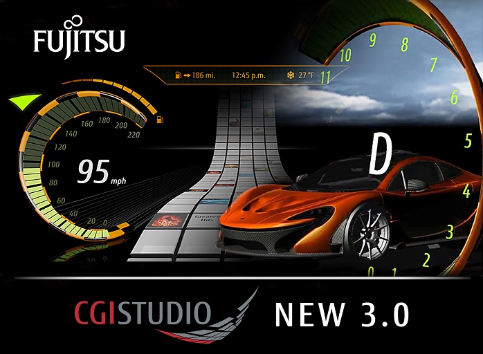 Fujitsu CGI Studio 3.0 mit OpenGL ES 3.0-Unterstützung für komplexes HMI-Design in Automotive-Anwend Fujitsu CGI Studio 3.0 mit OpenGL ES 3.0-Unterstützung für komplexes HMI-Design in Automotive-Anwend