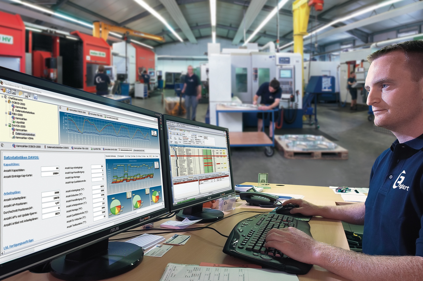 Die integrierte Lösung von Geovision richtet sich speziell an metallverarbeitende Betriebe