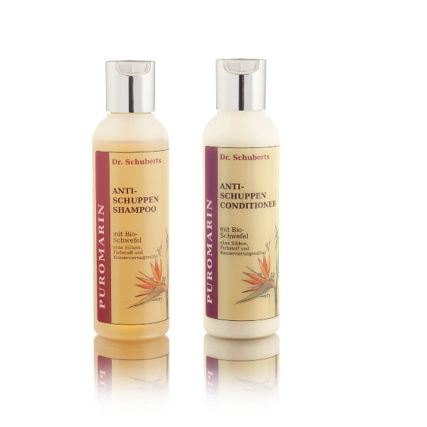 Dr Schuberts Puromarin Anti Schuppen Shampoo und Conditionerer