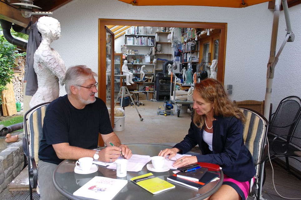 Peter Marth und Christine Lötters im Gespräch Peter Marth und Christine Lötters im Gespräch