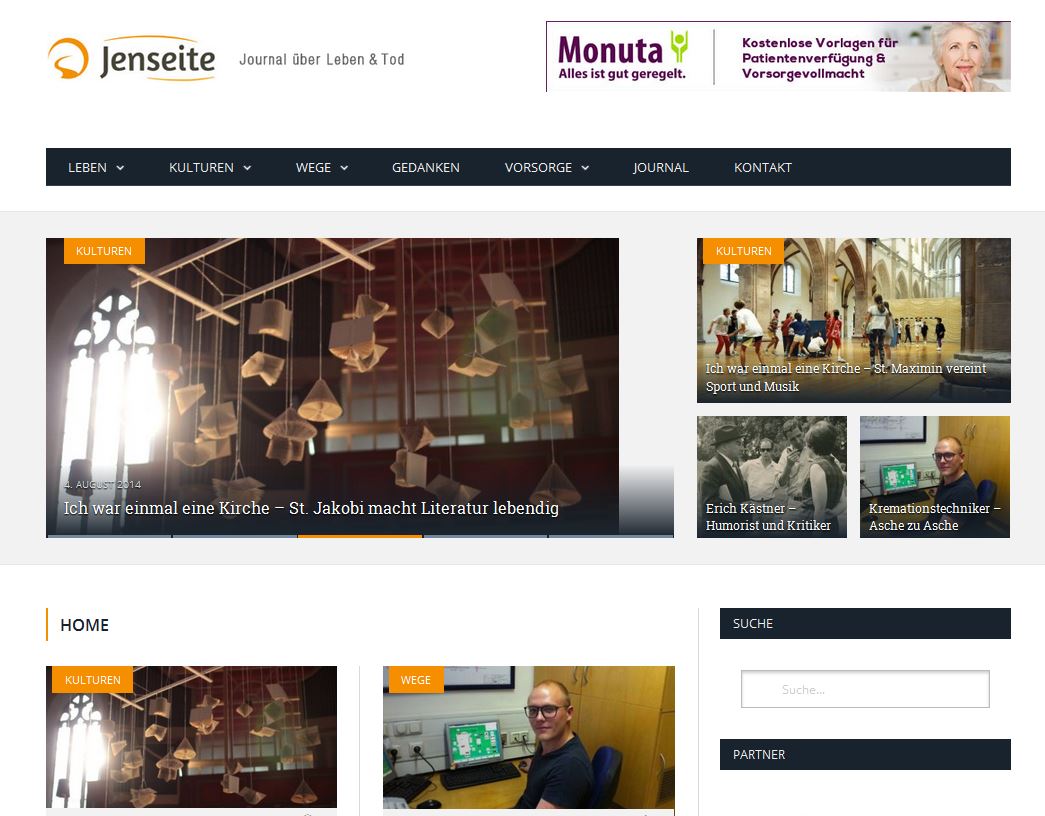 Screenshot Online-Journal Jenseite Screenshot Online-Journal Jenseite