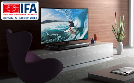 Aufüber 500 Quadratmetern zeigt Yamaha auf der IFA 2014 spannende Produktneuheiten.