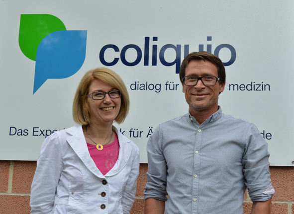 v.l.n.r.: Dr. Patricia Smerdka und Markus Munk