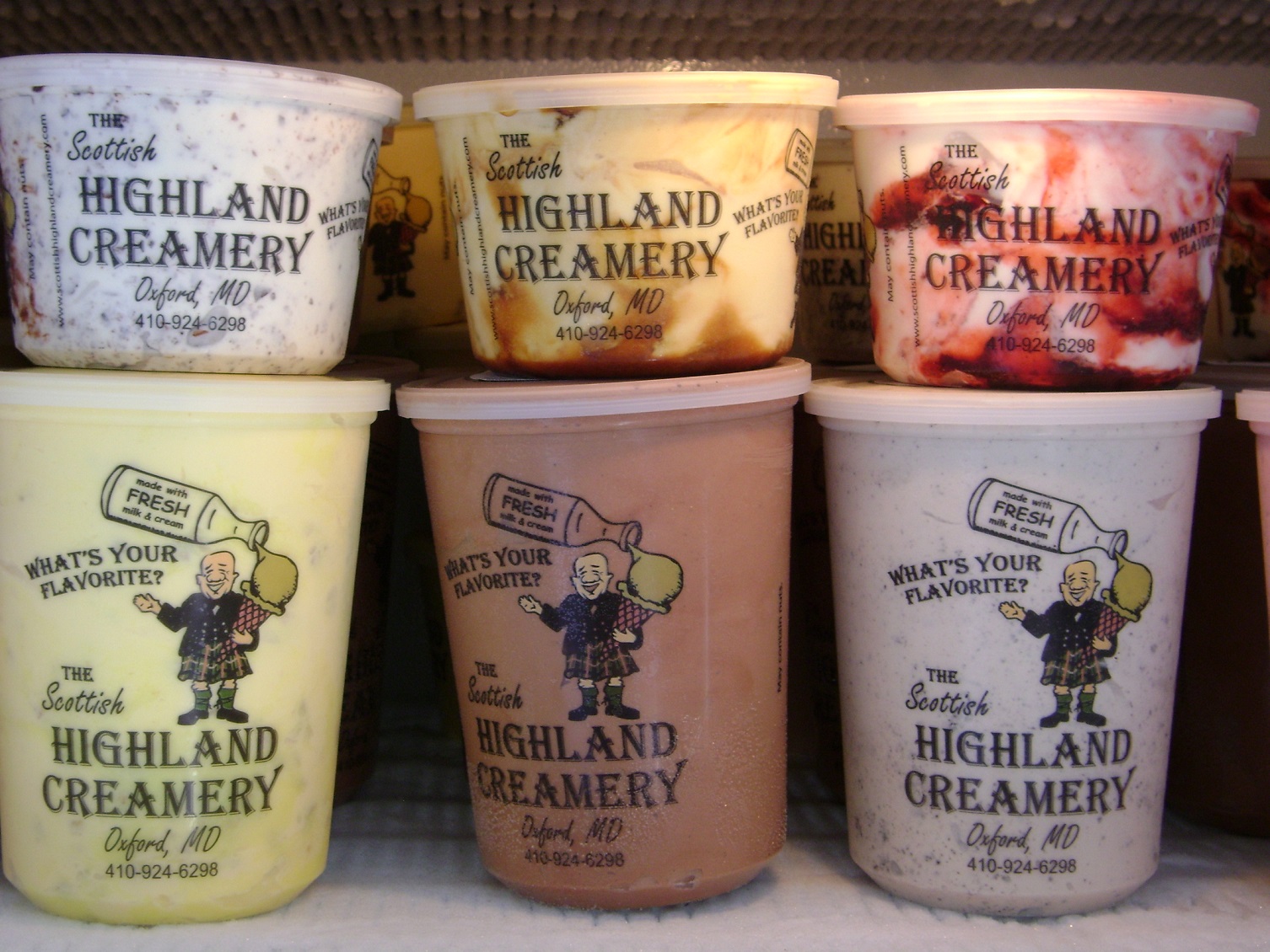 Leckereien der Scottish Highland Creamery
