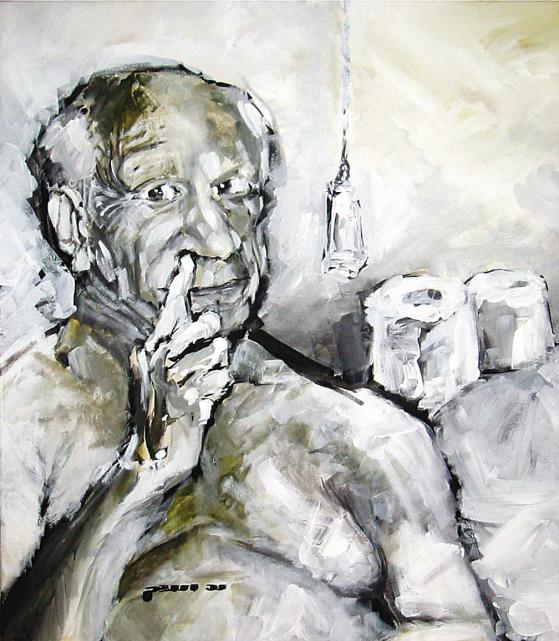 Mit Picasso auf dem Klo... , Porträt von Nikolaus Pessler