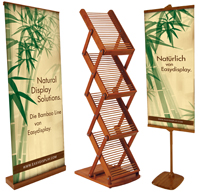 Bambus Werbedisplays von Easydisplay Bambus Werbedisplays von Easydisplay