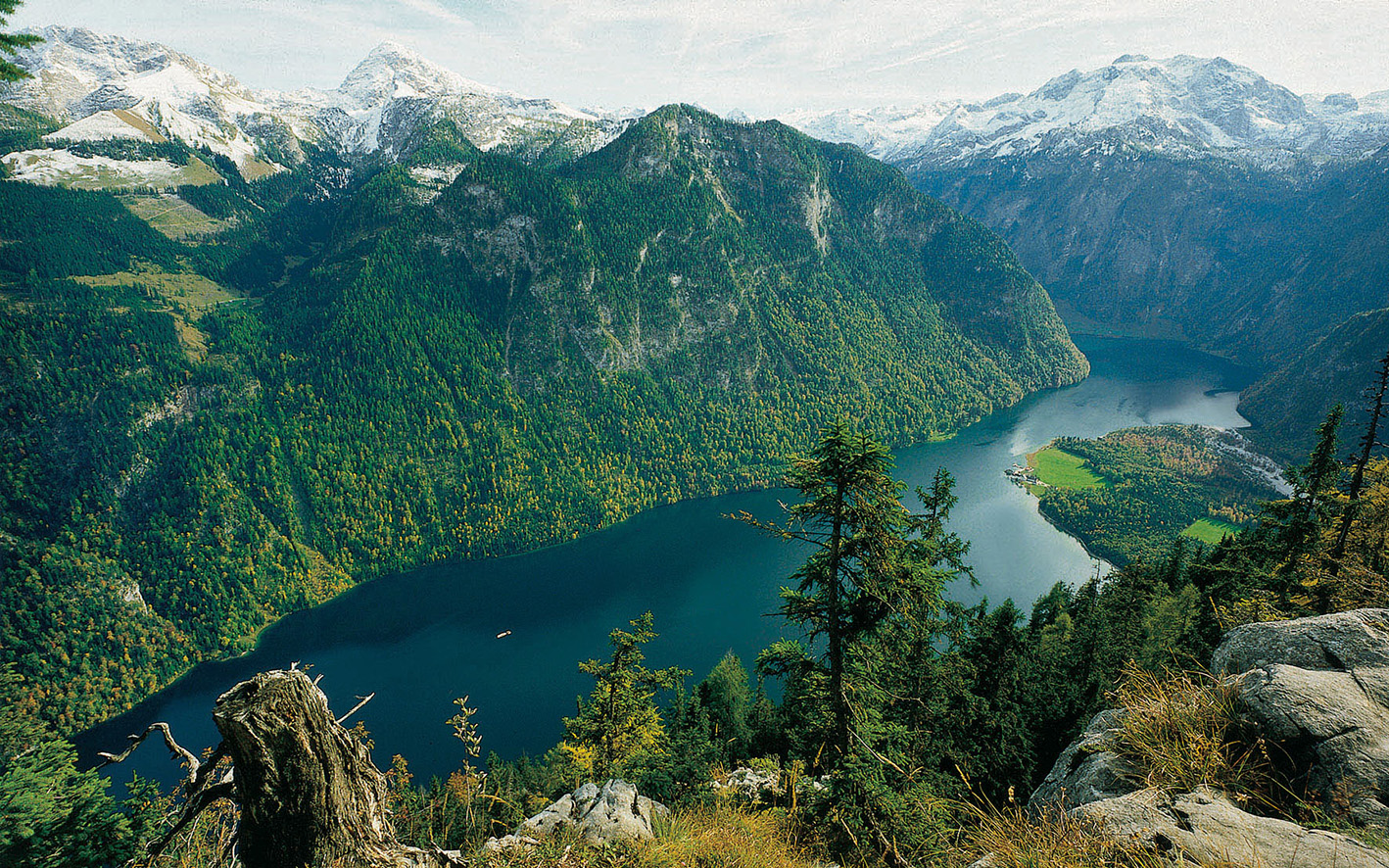 Blick auf den Königssee von der Archenkanzel