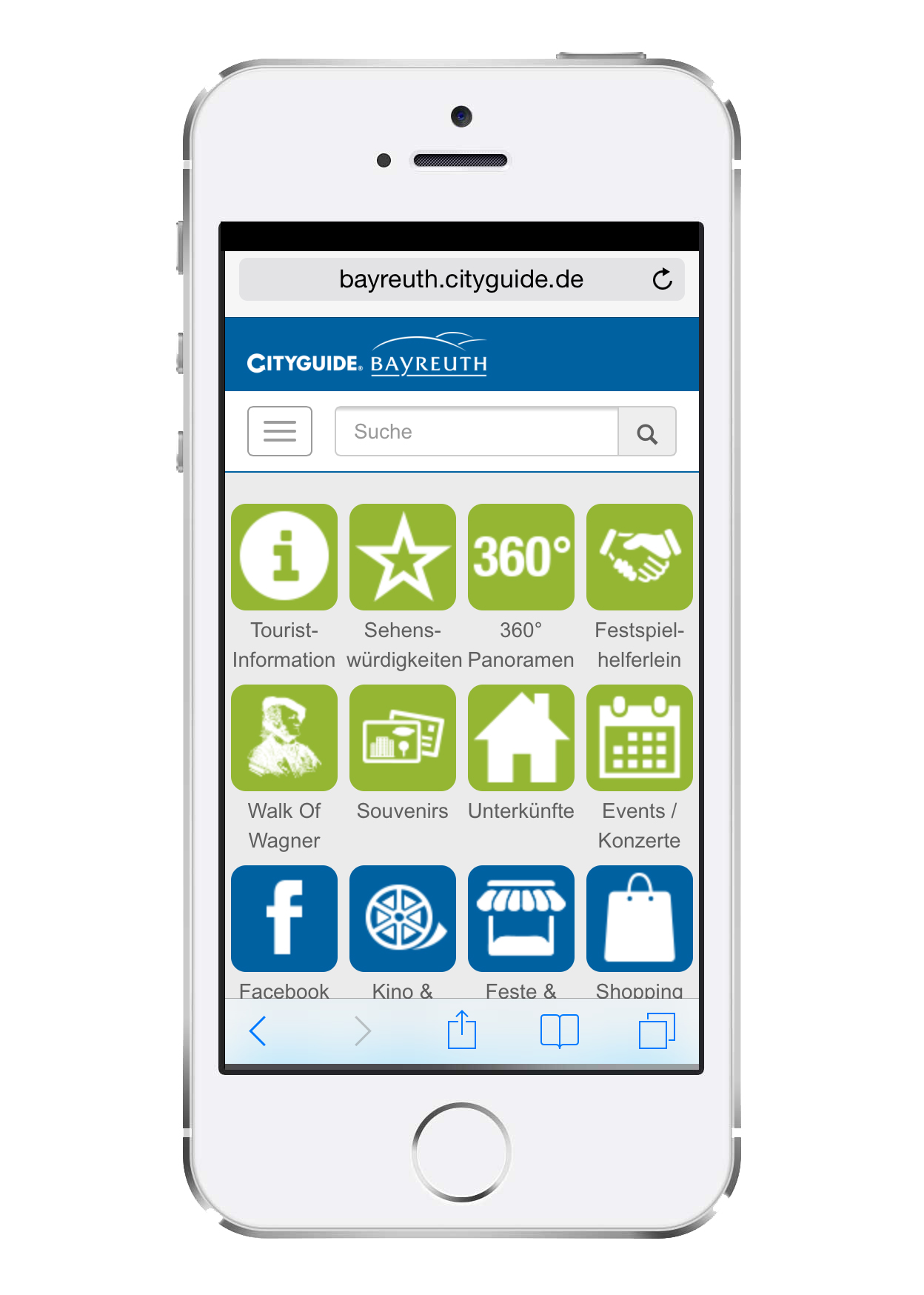 Der Bayreuth CITYGUIDE liefert wichtige Adressen für Freizeit und Shopping - als Webapp unter bayreu Der Bayreuth CITYGUIDE liefert wichtige Adressen für Freizeit und Shopping - als Webapp unter bayreu
