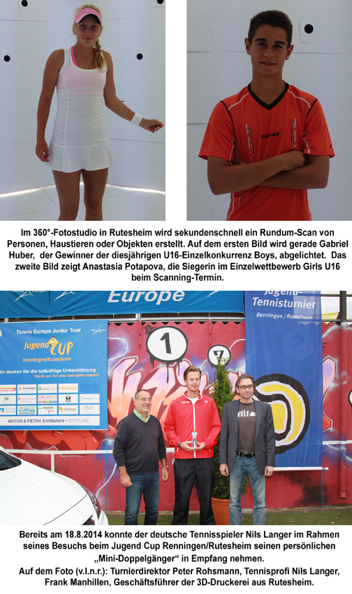Gabriel Huber (AUT) und Anastasia Potapova (RUS), die Gewinner der U16-Einzelkonkurrenzen.