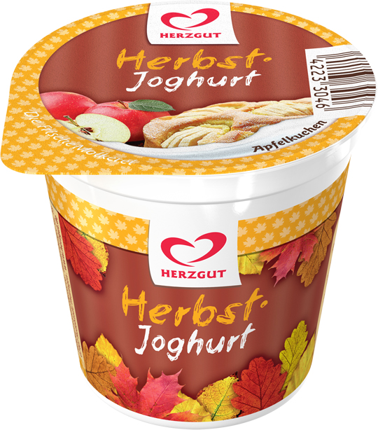 Im HERZGUT Herbstjoghurt verschmelzen die herrlichen Aromen des Spätsommers. Im HERZGUT Herbstjoghurt verschmelzen die herrlichen Aromen des Spätsommers.