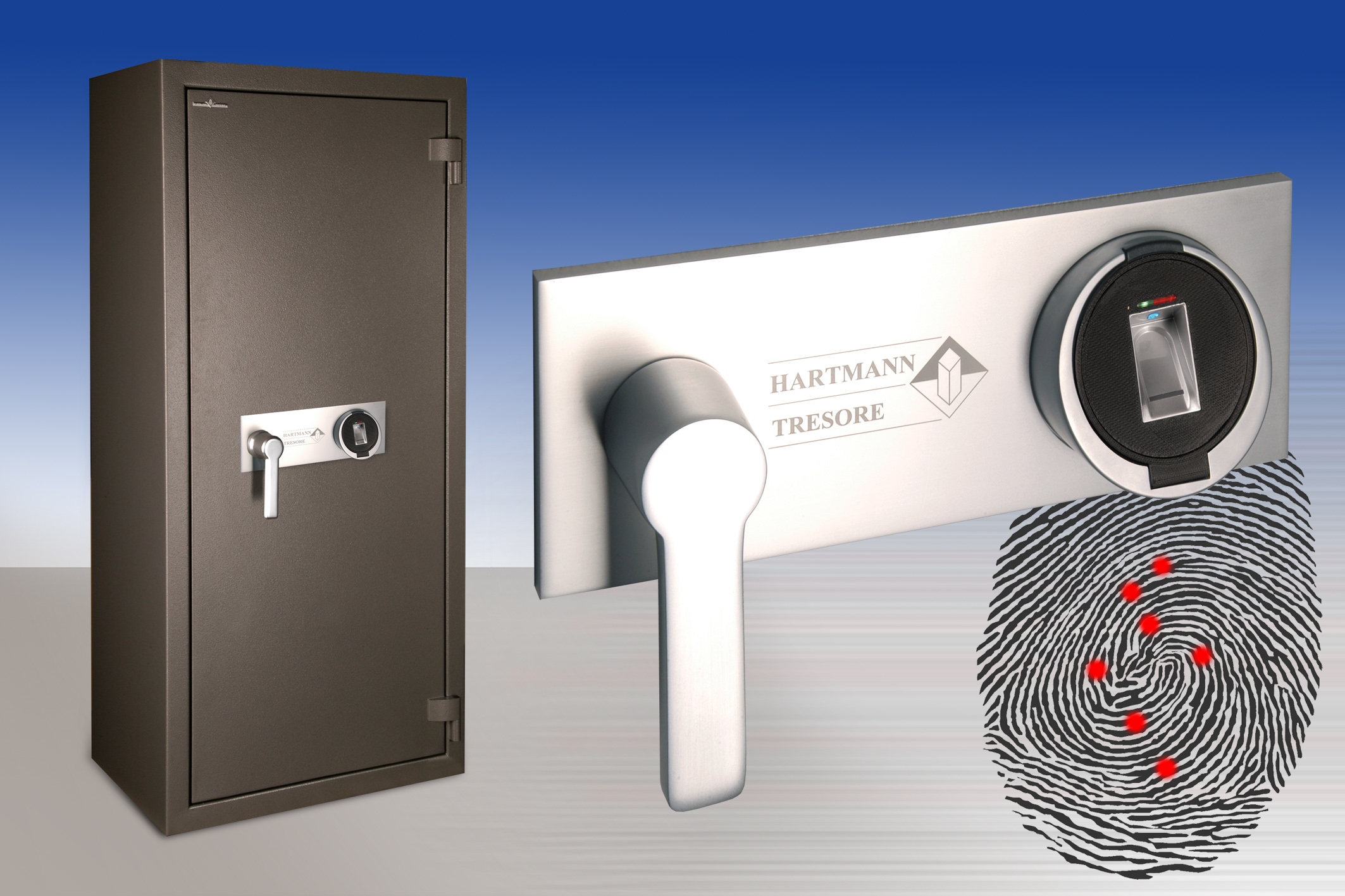 Tresore mit biometrischen Fingerprint-Verschlusssystem