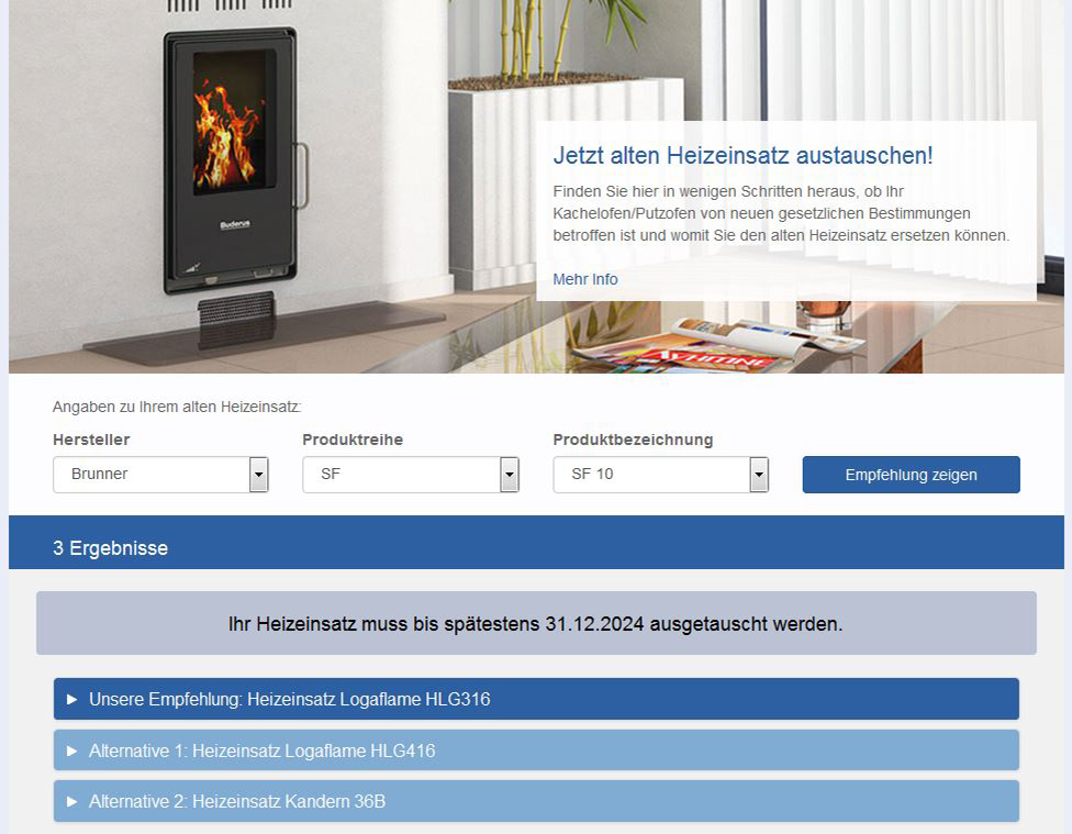Buderus Austauschberater im Internet Buderus Austauschberater im Internet