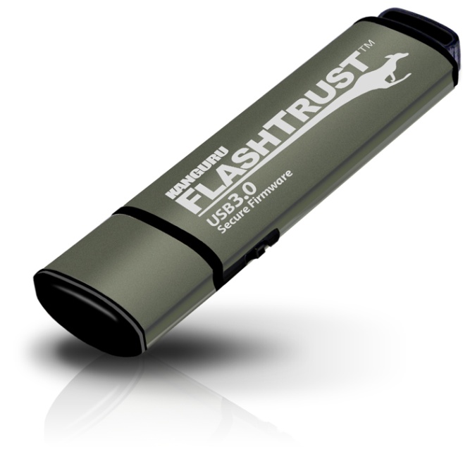 Kanguru FlashTrust: Der USB-Stick 3.0 ist immun gegen BadUSB-Attacken. Kanguru FlashTrust: Der USB-Stick 3.0 ist immun gegen BadUSB-Attacken.