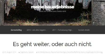 meinebauerlebnisse.de - der Baublog von C. Lötters