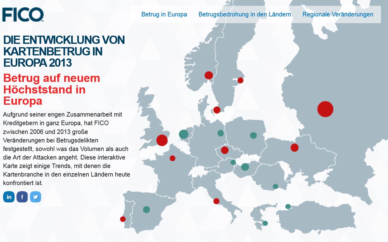 FICO European Fraud Map: Verluste so hoch wie nie FICO European Fraud Map: Verluste so hoch wie nie