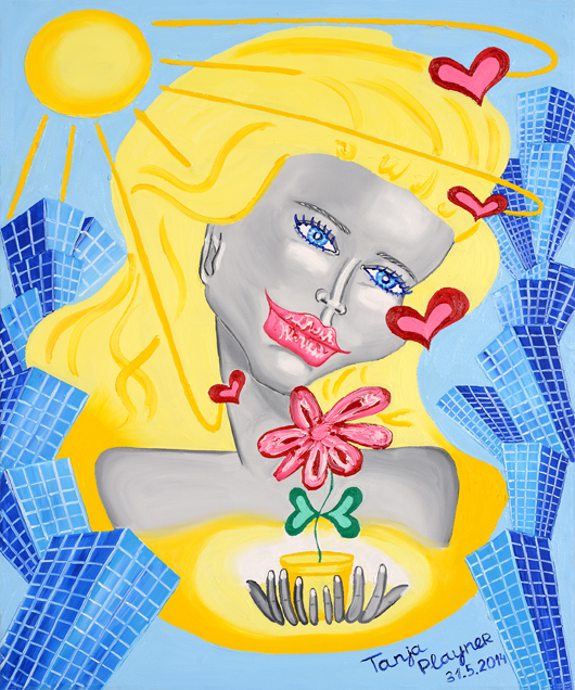 Pop Art - Bedeutende Pop Art Künstler - Tanja Playner -"Flower of Love" Pop Art - Bedeutende Pop Art Künstler - Tanja Playner -"Flower of Love"