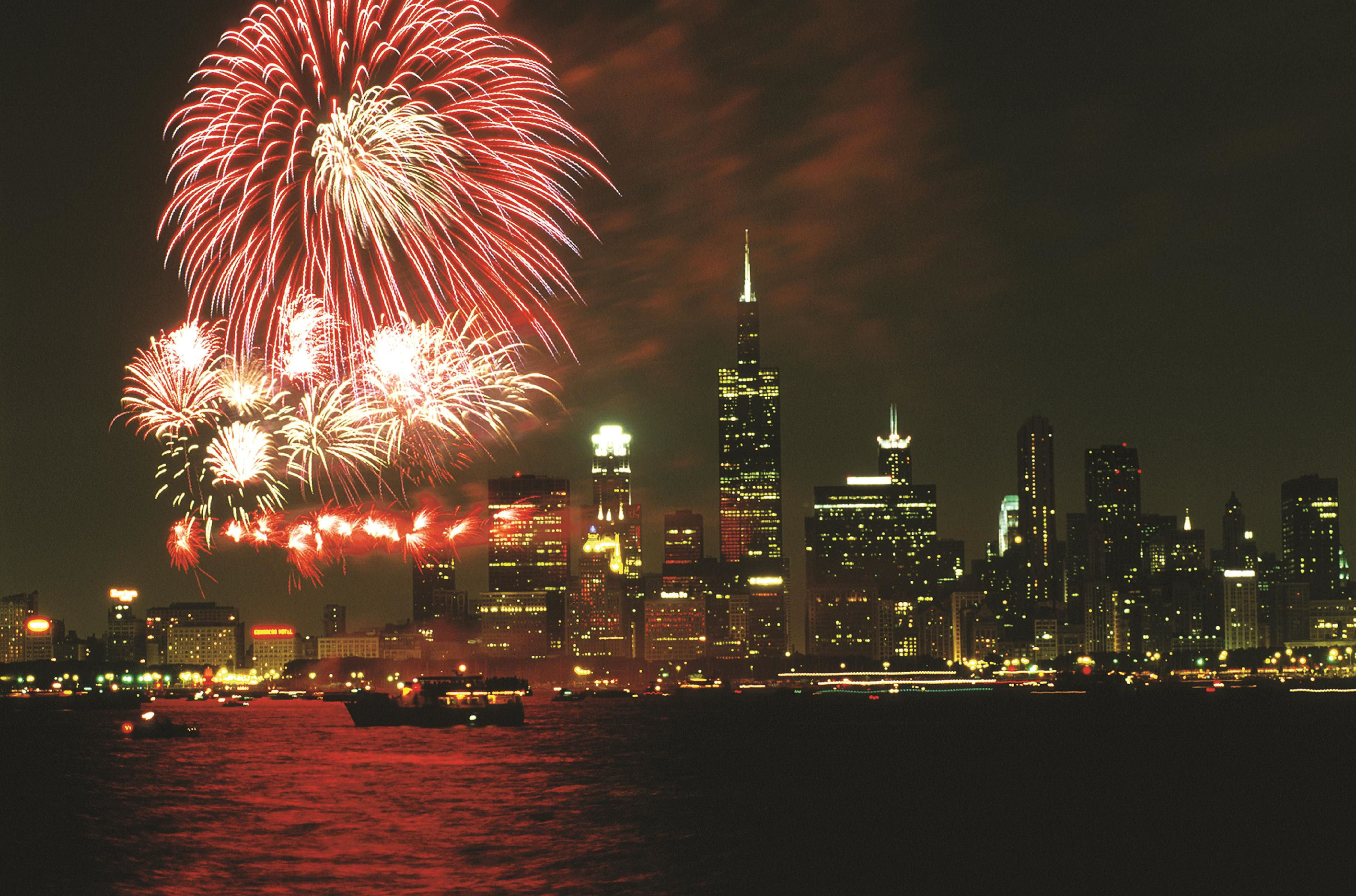 Feuerwerküber Chicago