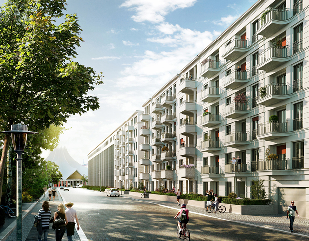 Unverbindliche Visualisierung des Projekts METRONOM, Hallesche Straße, Berlin Unverbindliche Visualisierung des Projekts METRONOM, Hallesche Straße, Berlin