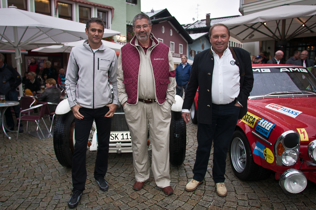 Der Veranstalter Joachim Althammer zwischen Jochen Mass und Karl Wendlinger Der Veranstalter Joachim Althammer zwischen Jochen Mass und Karl Wendlinger