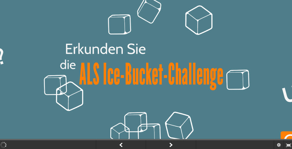 Informationen rund um die?ALS Ice Bucket Challenge?als Prezi