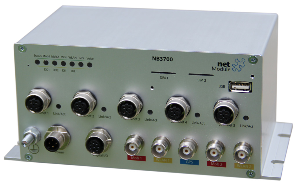 NetModule NB3700 - Wireless Router für PWLAN in Bahn