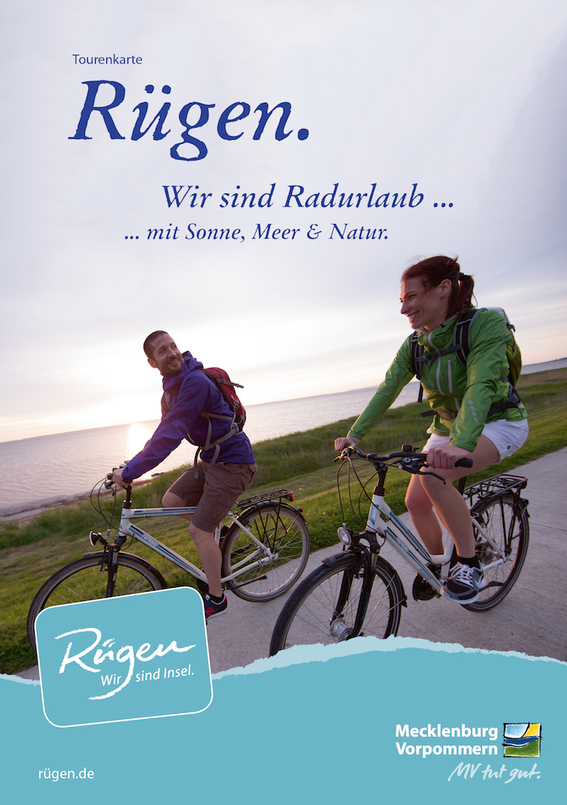 Spricht Aktivurlauber an: die neue Tourenkarte für Rügen und Hiddensee Spricht Aktivurlauber an: die neue Tourenkarte für Rügen und Hiddensee