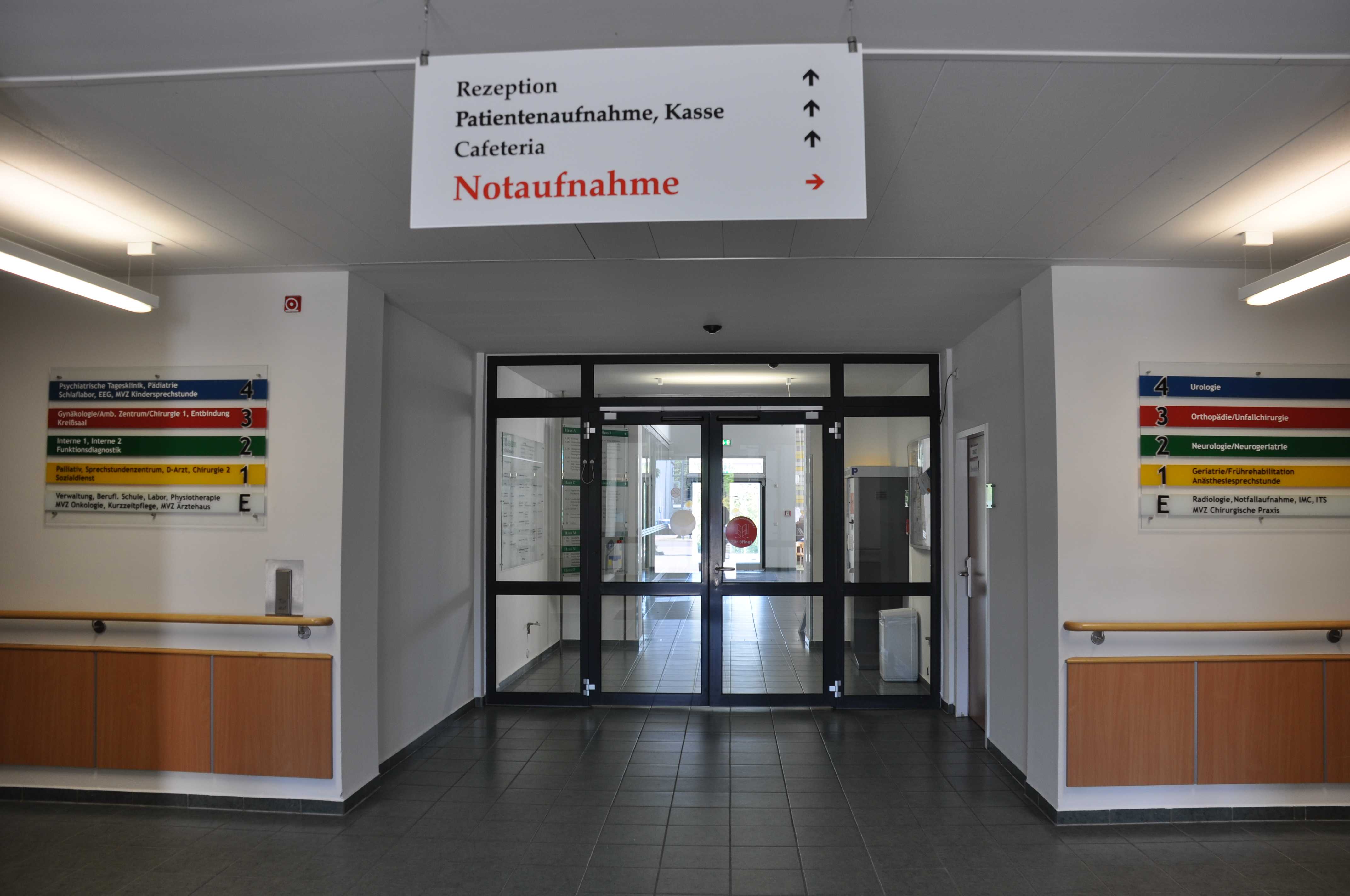 Asklepios Klinik Pasewalk, Eingang Ostseite Asklepios Klinik Pasewalk, Eingang Ostseite