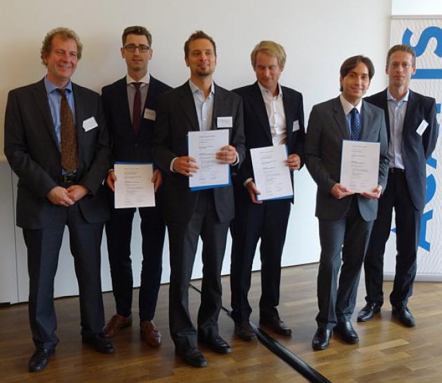 Preisträger und Jury des Acatis-Value-Preis 2014: Juror Prof. Detlev Stock, Preisträger Ma