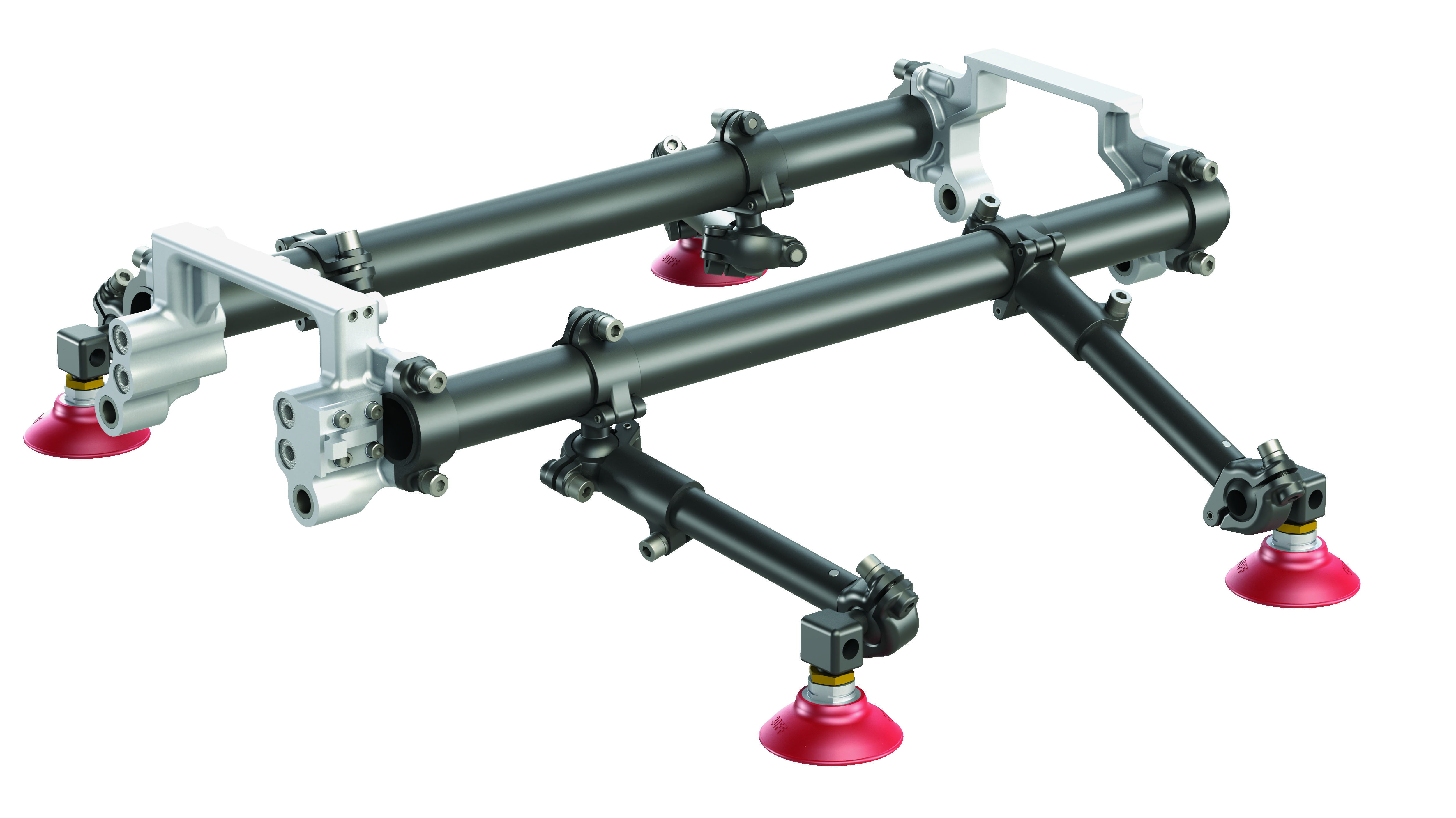Das Leichtbau-Tooling-System bietet die weltweit leichteste Produktpalette von Endeffektoren. Das Leichtbau-Tooling-System bietet die weltweit leichteste Produktpalette von Endeffektoren.
