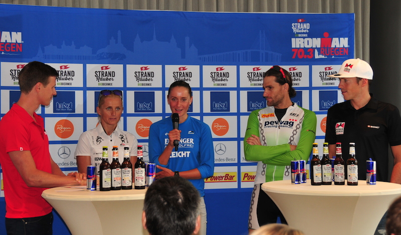Mehr als 1300 Triathleten gehen am Sonntag beim Strandräuber IRONMAN 70.3 auf Rügen an den Mehr als 1300 Triathleten gehen am Sonntag beim Strandräuber IRONMAN 70.3 auf Rügen an den