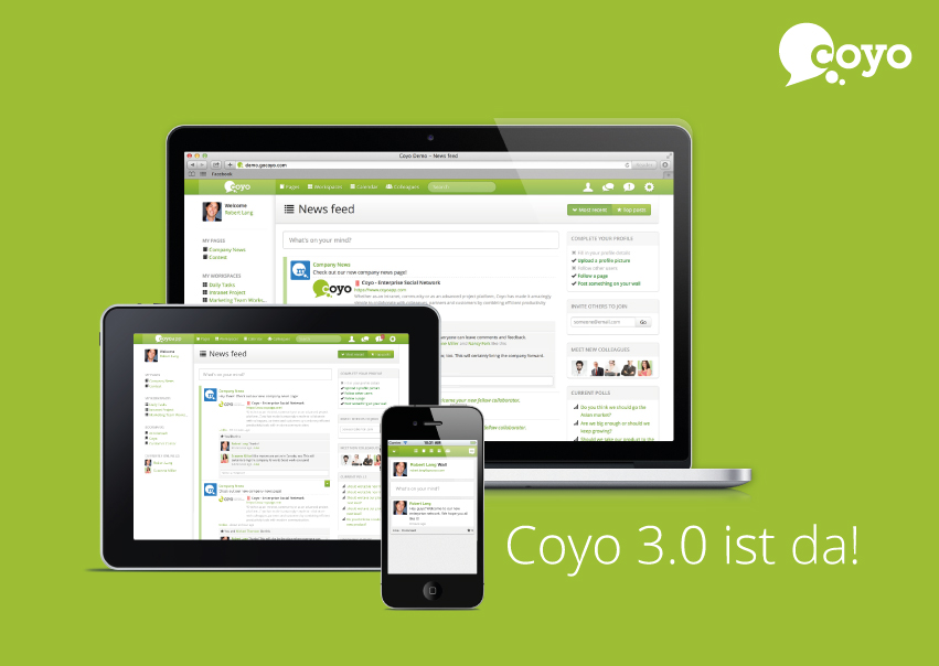 Coyo 3.0überzeugt mit neuen Features und Verbesserungen