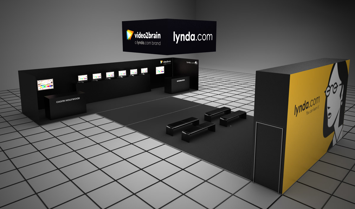 Messestand von lynda.com und video2brain auf der Photokina 2014 Messestand von lynda.com und video2brain auf der Photokina 2014