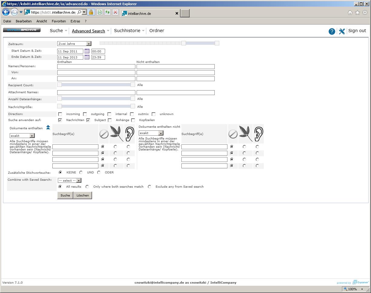 Screenshot IntelliArchive Screenshot IntelliArchive