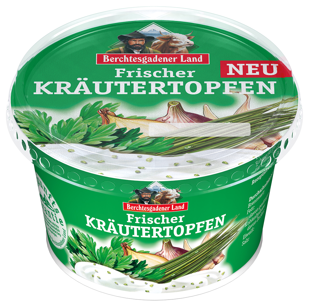 Berchtesgadener Land?Frischer Kräutertopfen?ist ab Oktober 2014 erhältlich.