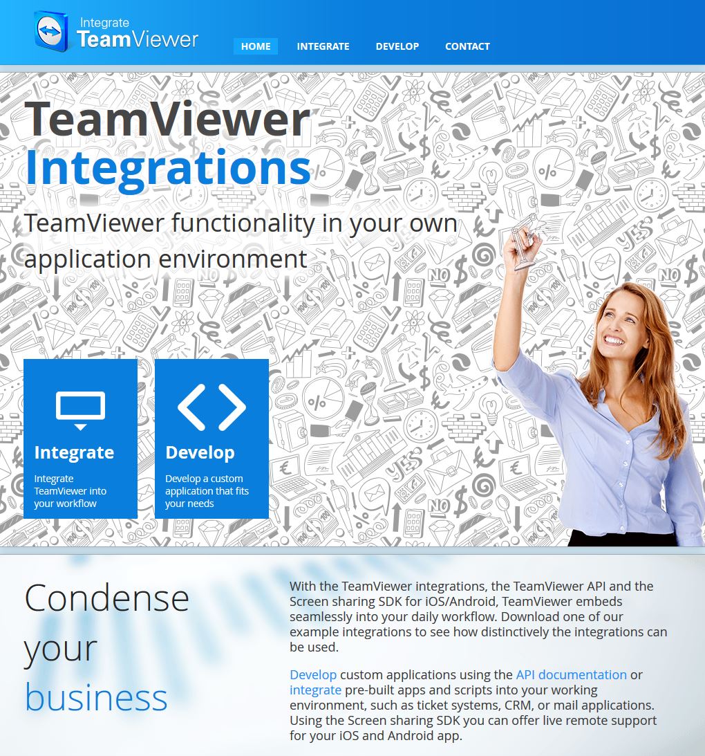 Screenshot Website TeamViewer Integrations Screenshot Website TeamViewer Integrations