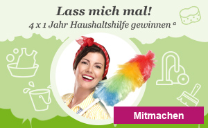 Großes Gewinnspiel: 4 mal Haushaltshilfe 1 Jahr auf www.limango.de Großes Gewinnspiel: 4 mal Haushaltshilfe 1 Jahr auf www.limango.de