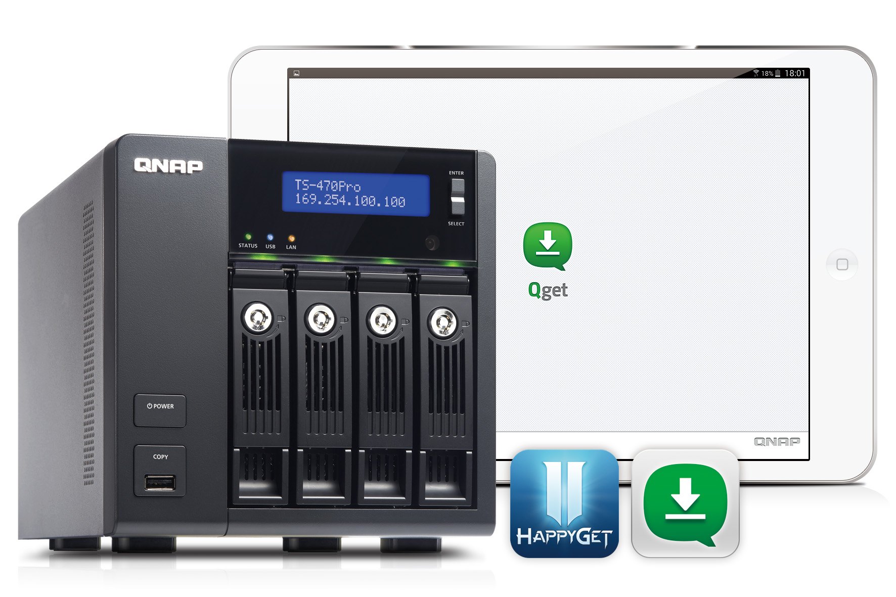 QNAP bringt mit Qget Android HD eine App zur einfachen Verwaltung von Downloads auf dem NAS