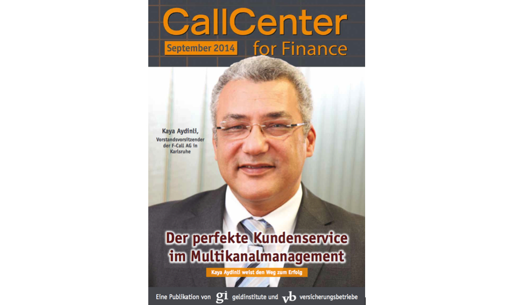 Fachartikel von F-Call AG Vorstandsvorsitzenden Kaya Aydinli