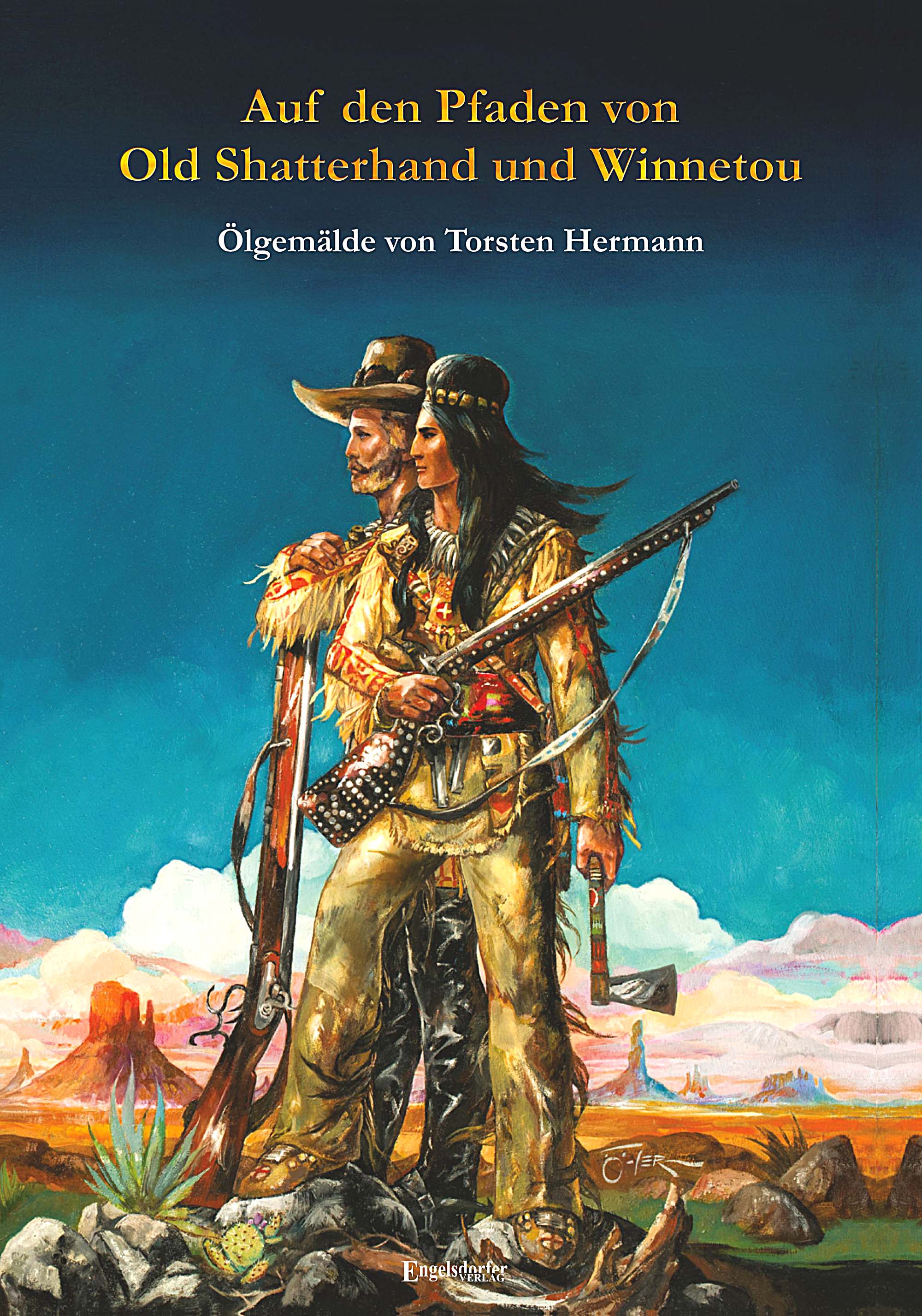 Cover des Buches Auf den Pfaden von Old Shatterhand und Winnetou