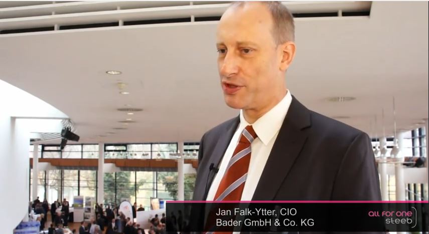Jan Falck-Ytter, CIO, Automobilzulieferer Bader GmbH& Co.KG, Göppingen