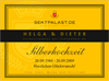 Sektpalast Beispiel Musteretikett Silberhochzeit
