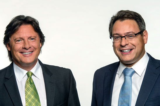 Helmut Gawlik (l.) und Alexander Doukas (r.) mit doppelter Kraft auf erfolgreichem Kurs.