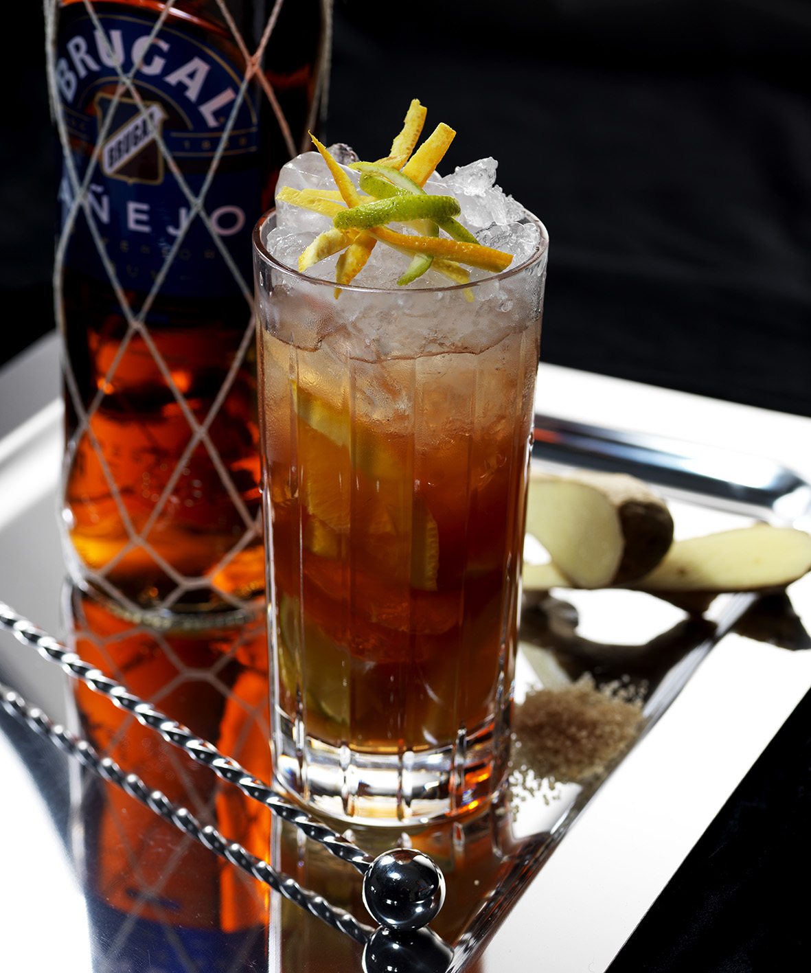 Der Cocktail Brugal Swizzle_Quelle Beam Deutschland GmbH Der Cocktail Brugal Swizzle_Quelle Beam Deutschland GmbH