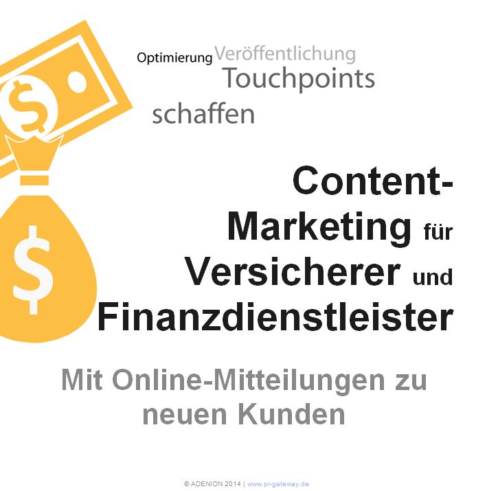 Content Marketing für Versicherer und Finanzdienstleister. Content Marketing für Versicherer und Finanzdienstleister.